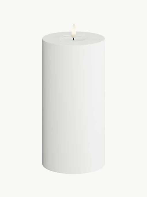 Handgefertigte Outdoor LED-Kerze Real Flame, H 20 cm