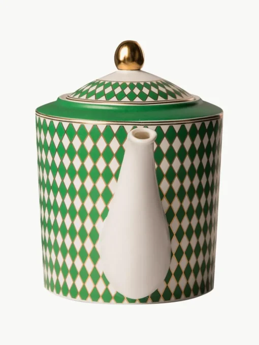 Handgefertigte Porzellan-Teekanne Chess, 1.1 L