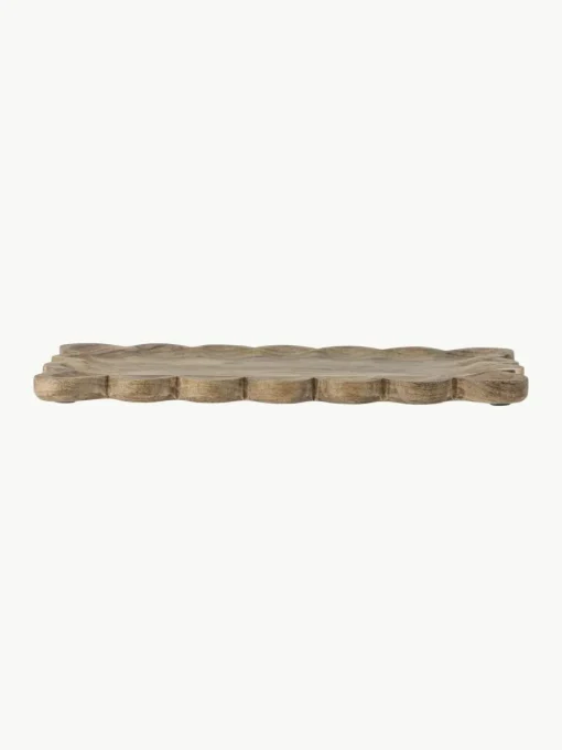 Handgefertigte Servierplatte Kallo aus Mangoholz