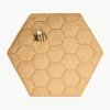 Handgefertigte Spielmatte Honeycomb mit Rasselspielzeug