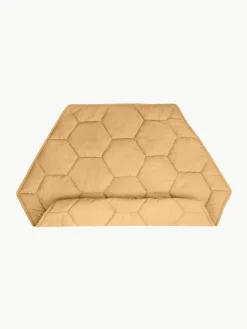 Handgefertigte Spielmatte Honeycomb mit Rasselspielzeug