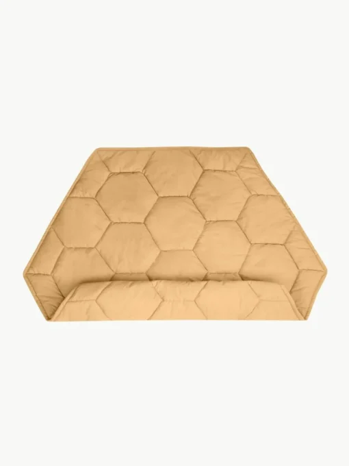 Handgefertigte Spielmatte Honeycomb mit Rasselspielzeug