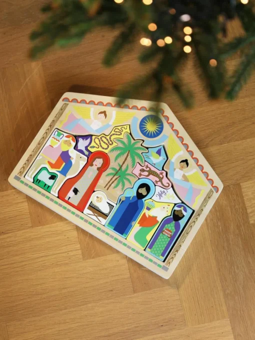 Handgefertigte Spiel-Weihnachtskrippe The Crib, 14er-Set