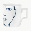 Handgefertigte Tasse Carol aus Porzellan