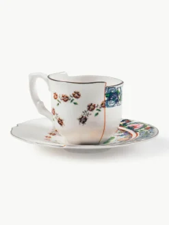 Handgefertigte Tasse Hybrid mit Untertasse