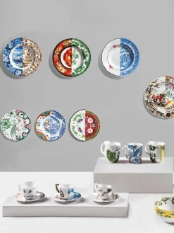 Handgefertigte Tasse Hybrid mit Untertasse