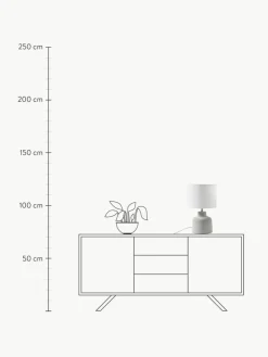 Handgefertigte Tischlampe Ike mit Betonfuß