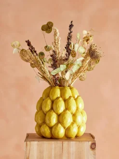 Handgefertigte Vase Limone, H 22 cm