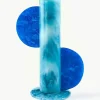 Handgefertigte Vase Mustique in Marmor-Optik, H 30 cm