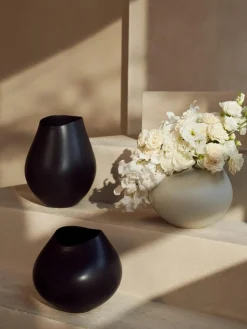 Handgefertigte Vase Opium aus Steingut, H 39 cm