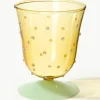 Handgefertigte Wassergläser Dot aus Borosilikatglas, 2 Stück