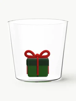 Handgefertigte Wassergläser Christmas Tales, 2 Stück