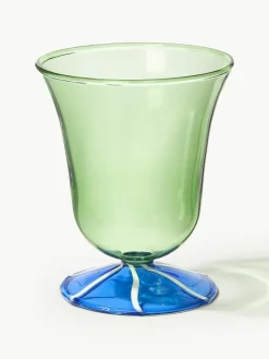 Handgefertigte Wassergläser Eve aus Borosilikatglas, 2 Stück
