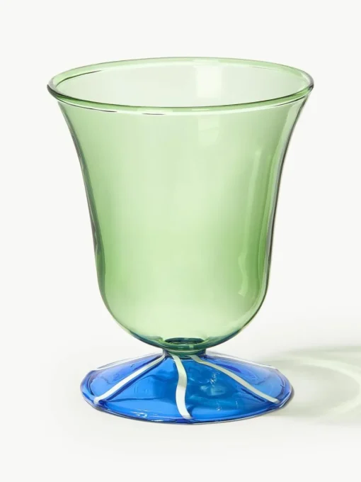 Handgefertigte Wassergläser Eve aus Borosilikatglas, 2 Stück