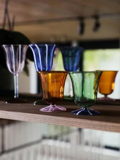 Handgefertigte Wassergläser Eve aus Borosilikatglas, 2 Stück
