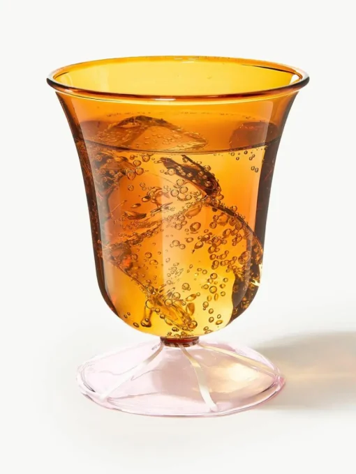 Handgefertigte Wassergläser Eve aus Borosilikatglas, 2 Stück