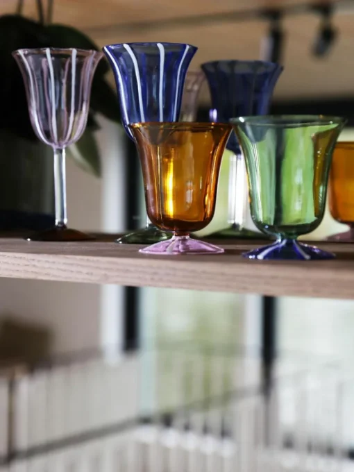 Handgefertigte Wassergläser Eve aus Borosilikatglas, 2 Stück