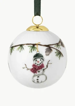 Handgefertigte Weihnachtskugel Hammershøi aus Porzellan
