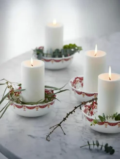 Handgefertigte Weihnachts-Schalen Guirlande, 4 Stück