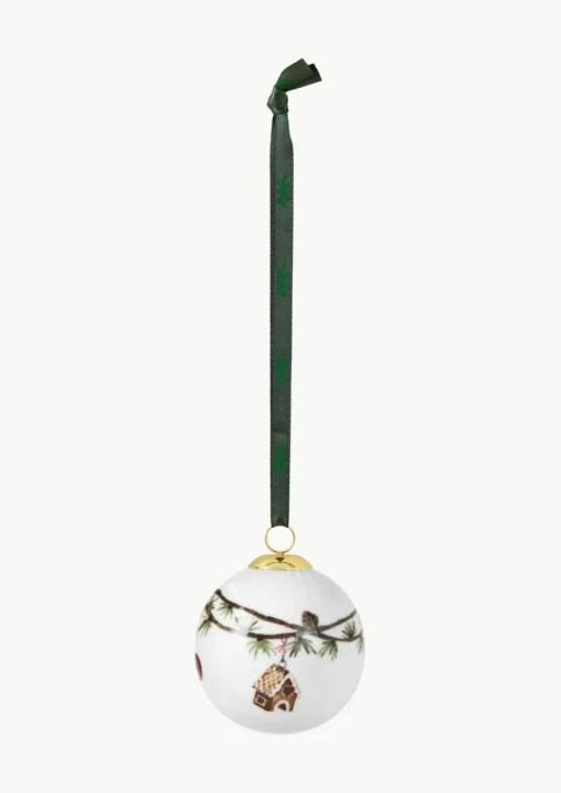 Handgefertigte Weihnachtskugel Hammershøi aus Porzellan