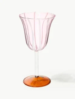 Handgefertigte Weingläser Eve aus Borosilikatglas, 2 Stück