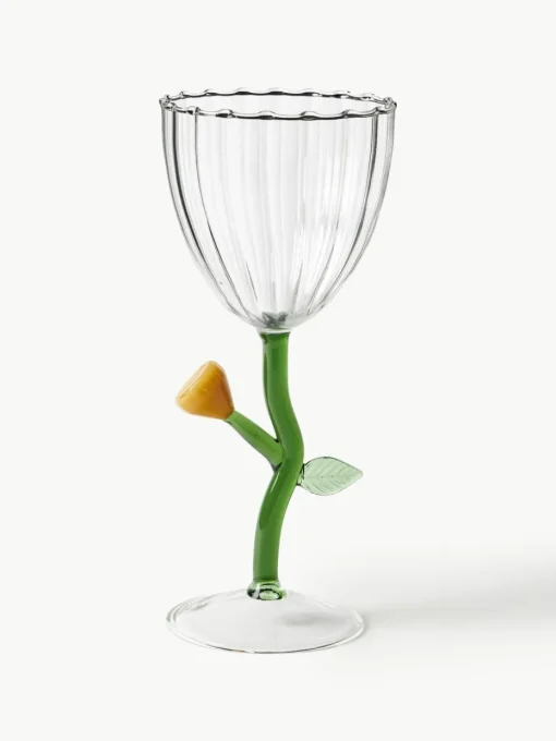 Handgefertigte Weingläser Botanica, 6er-Set