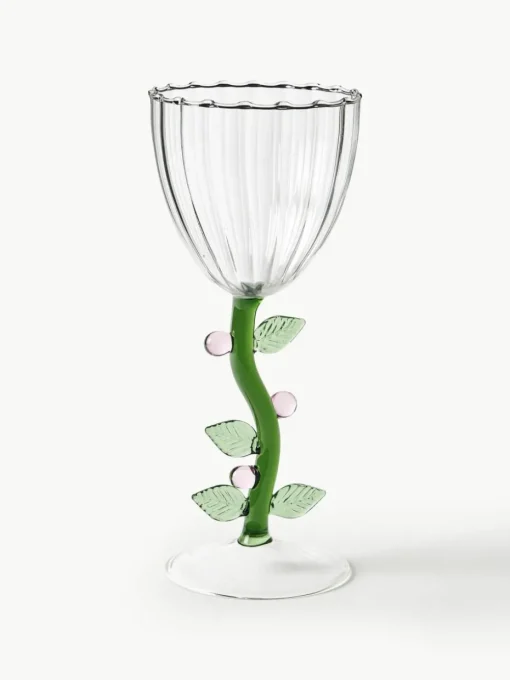 Handgefertigte Weingläser Botanica, 6er-Set