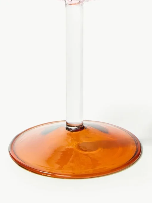 Handgefertigte Weingläser Eve aus Borosilikatglas, 2 Stück