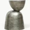 Handgefertigter Beistelltisch Heena aus Aluminium