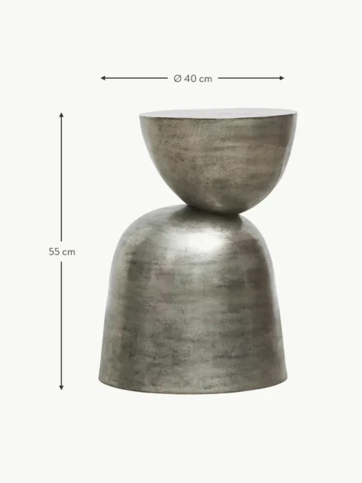 Handgefertigter Beistelltisch Heena aus Aluminium