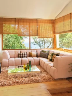 Handgefertigter Couchtisch Mirror aus Spiegelglas, B 90 cm