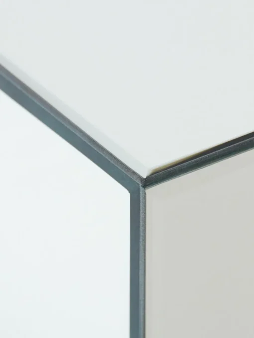 Handgefertigter Couchtisch Mirror aus Spiegelglas, B 90 cm