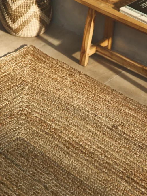 Handgefertigter Jute-Teppich Sharmila