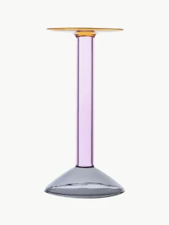 Handgefertigter Kerzenhalter Rainbow, H 29 cm