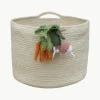 Handgefertigter Kinder-Aufbewahrungskorb Veggies