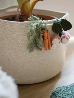Handgefertigter Kinder-Aufbewahrungskorb Veggies