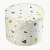 Handgefertigter Kinder-Pouf Sugar aus Bouclé, Ø 40 cm