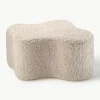 Handgefertigter Kinder-Pouf Cloud aus Teddy