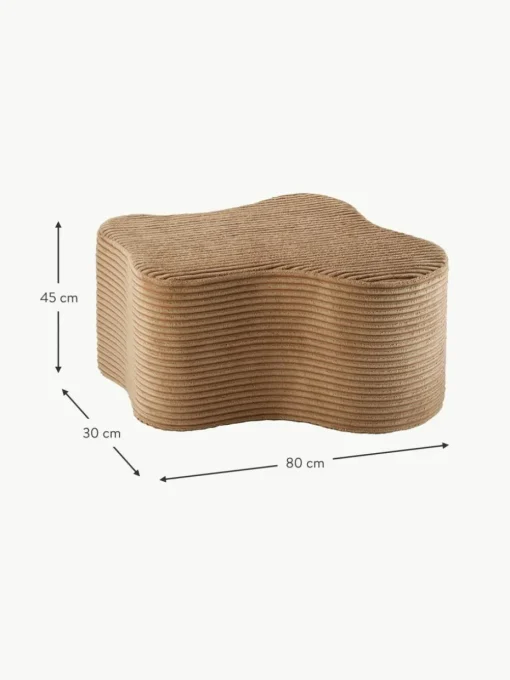 Handgefertigter Kinder-Pouf Cloud aus Cord