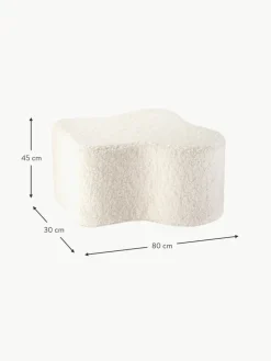 Handgefertigter Kinder-Pouf Cloud aus Teddy