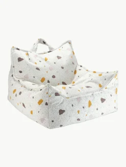 Handgefertigter Kinder-Sitzsack Sugar aus Bouclé