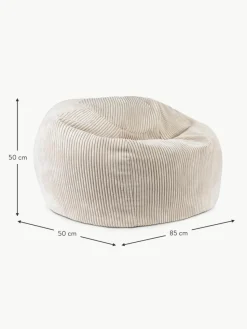 Handgefertigter Kinder-Sitzsack Flora aus Cord