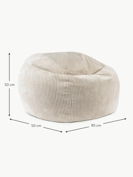 Handgefertigter Kinder-Sitzsack Flora aus Cord