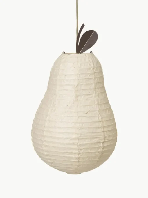 Handgefertigter Lampenschirm Pear aus Washi-Papier