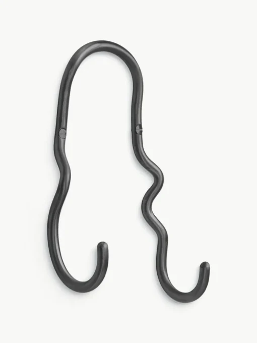 Handgefertigter Messing-Wandhaken Curvature