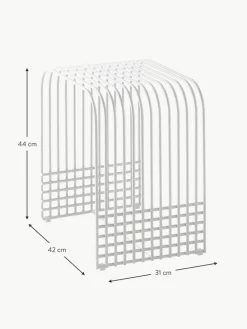 Handgefertigter Metall-Hocker Drop