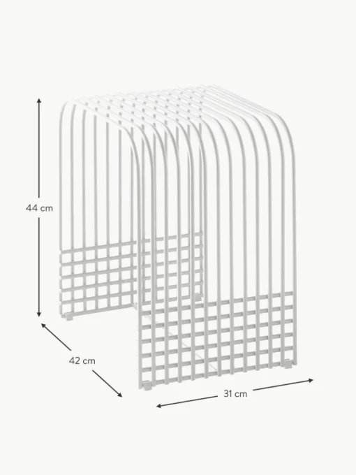 Handgefertigter Metall-Hocker Drop