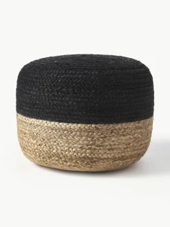 Handgefertigter Pouf Bono aus Jute