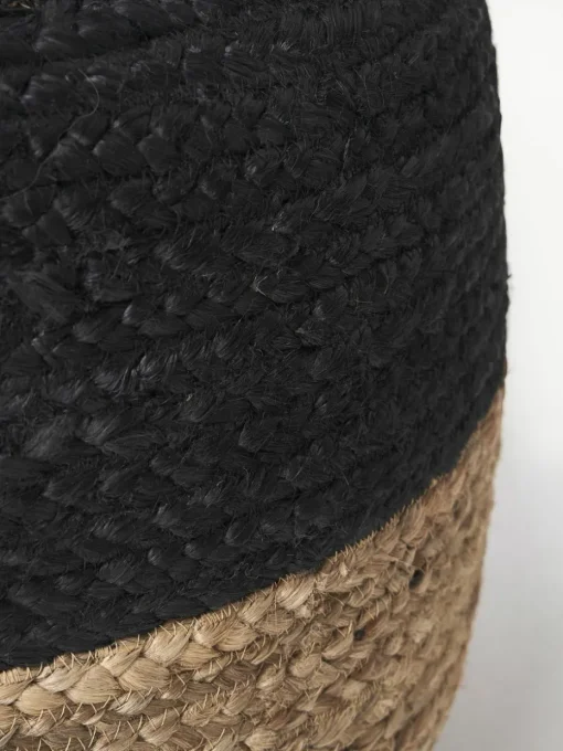 Handgefertigter Pouf Bono aus Jute