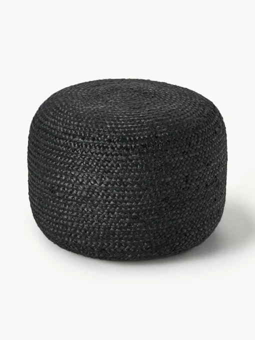 Handgefertigter Pouf Bono aus Jute
